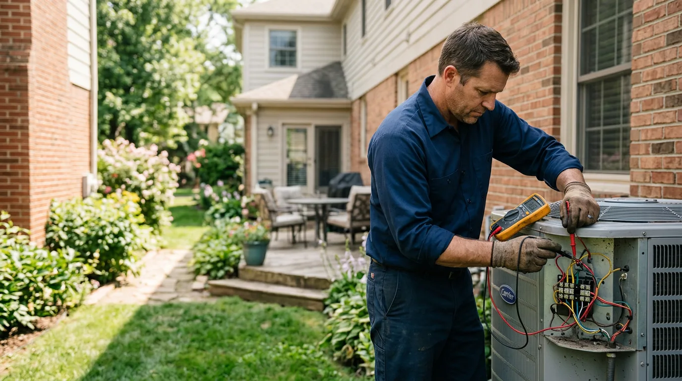 HVAC technician working near Eagleville, TN